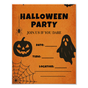 Foto Convidado do Partido Vintage Halloween   Ícones as