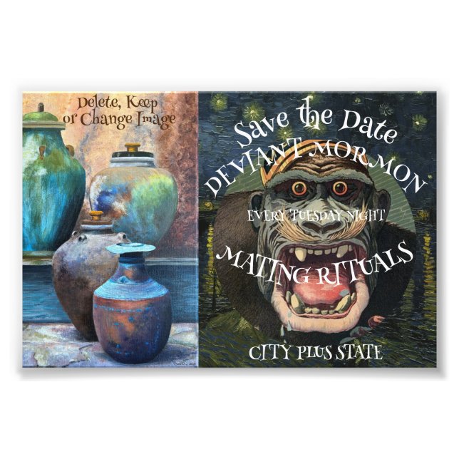 Foto Convite de festa para economizar no orçamento (Frente)