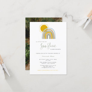 Foto: Convite para Chá de fraldas Sunshine Rainbo