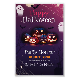 Foto Convite para Festa de Halloween, Festa de Terror H