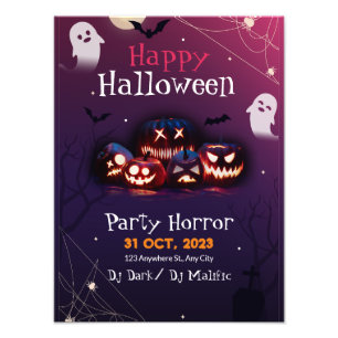 Foto Convite para Festa de Halloween, Festa de Terror H