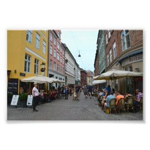 Foto Copenhaga, Dinamarca, cafés do passeio