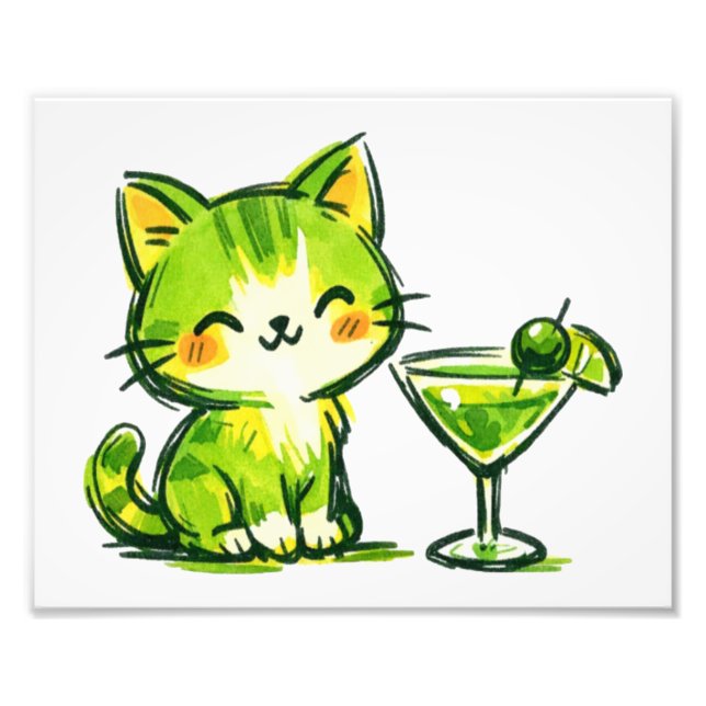 Foto Coquetéis Verdes e Gatos (Frente)