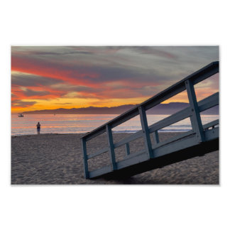 Foto Cor vibrante do pôr do sol - Marina Del Rey, CA