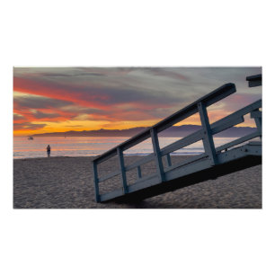 Foto Cor vibrante do pôr do sol - Marina Del Rey, CA