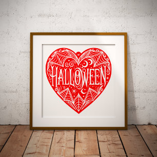 Foto Coração de Halloween, Coração Vermelho, Feriado