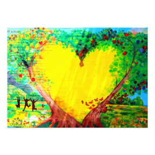 Foto coração do impressão dourado