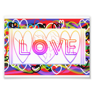 Foto Corações Arco-íris de Amor
