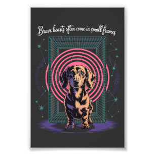Foto Corações Corajosos de Dachshund Freqüentemente Vêm