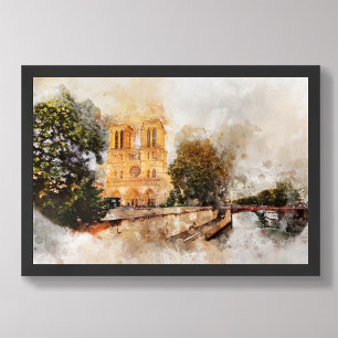 Foto Cores de Água Artísticas da Catedral de Notre-Dame
