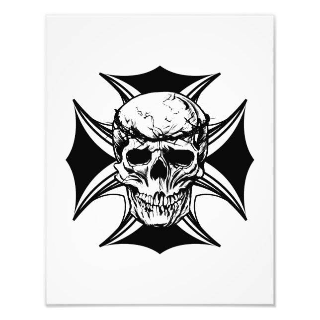 Foto Coroa espinheira crônica cruz gótico-biker arte (Frente)