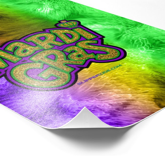 Foto Coroa Mardi Gras de SlipperyJoe verde-roxo (Borda)