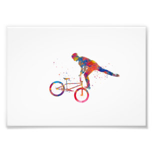Foto corrida de bicicleta bmx aquarela
