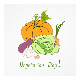Foto Corte Minimalista do Dia Mundial da Vegetariana