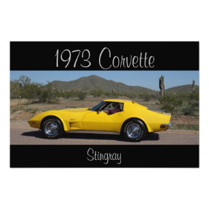 Foto Corvette Stingray Amarelo 1973