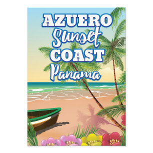 Foto Costa do Pôr do Sol de Azuero Panamá poster de via