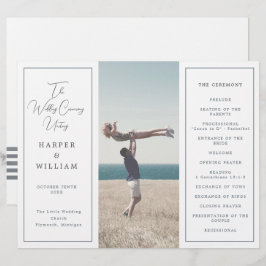 Foto costeira do programa de casamento Tri-Fold