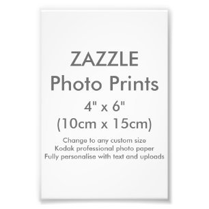 Foto Costume 4" de Zazzle x 6" modelo do impressão da