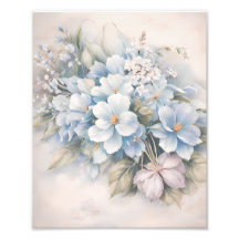 Cottage Core Impressão Floral Vintage para Moldura