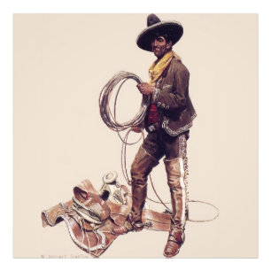 Foto "Cowboy mexicano" por W Herbert Dunton