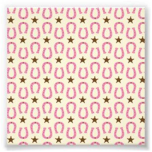 Foto Cowgirl Pink Horsfere Sheriff Star Country Texas