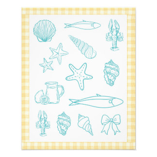 Foto Cozinha Costeira Italiana Impressão | Sorrento Azu