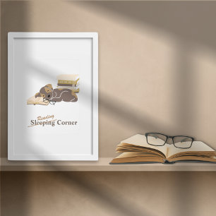 Foto Cozy Lendo Nook Animal Themed Book Poster