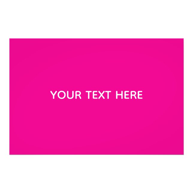 Foto Creat Your Own Megenta Invitation Postcard (Frente)