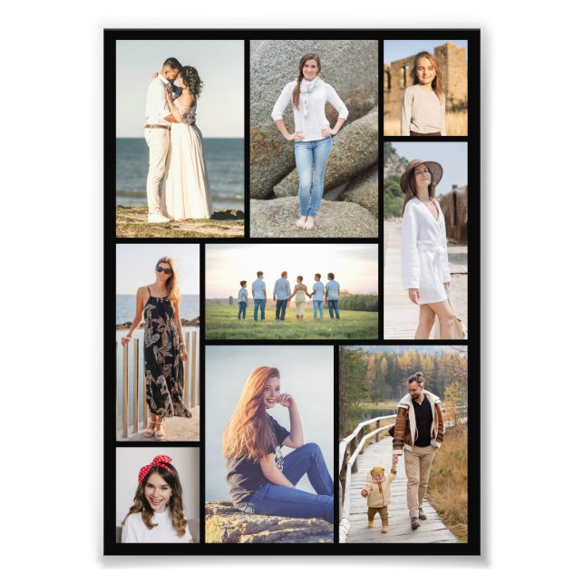 Foto Create Your Own 9 Photo Collage Photo Enlargement (Frente)
