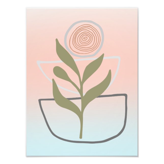 Foto Crescendo dentro do Abstrato de Boho (Frente)