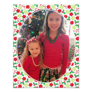 Foto Crianças de Natal Personalizado 11 x 14 Super Fofo