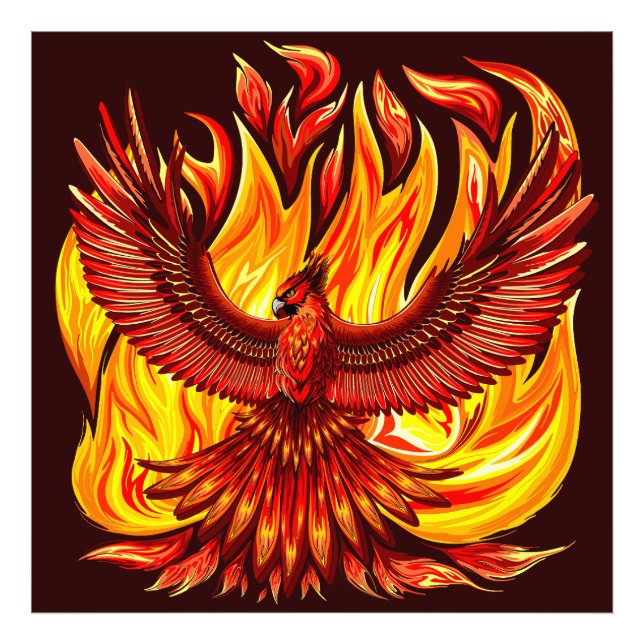 Foto Criatura mitológica fênix (Frente)