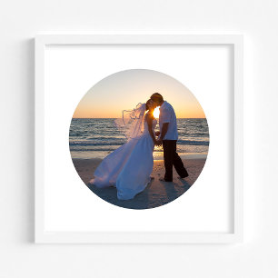 Foto Crie Seu Próprio Círculo Forma Casamento 12"x12"