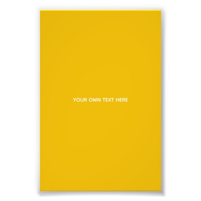 Foto Crie Seu Próprio Design Amarelo Personalizado (Frente)