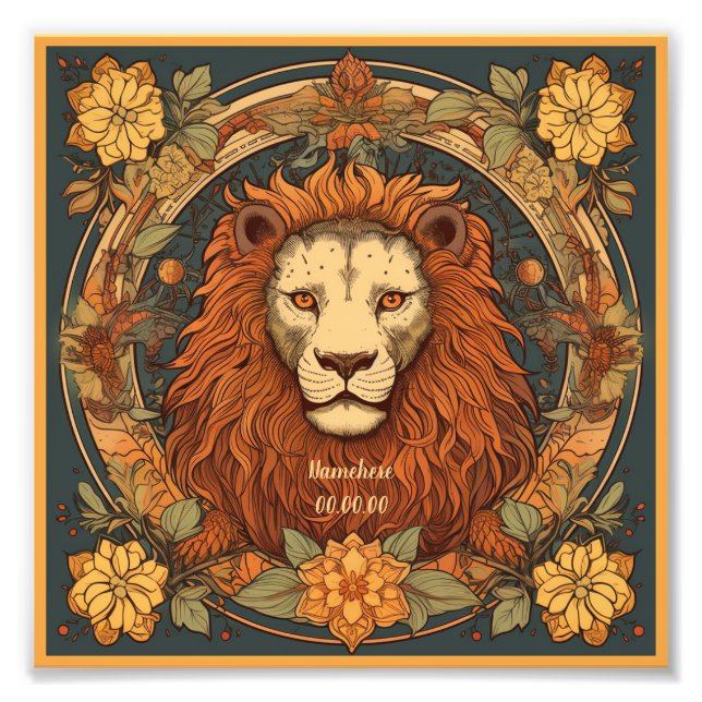 Foto Crie sua própria arte, Leo Zodiac (Frente)