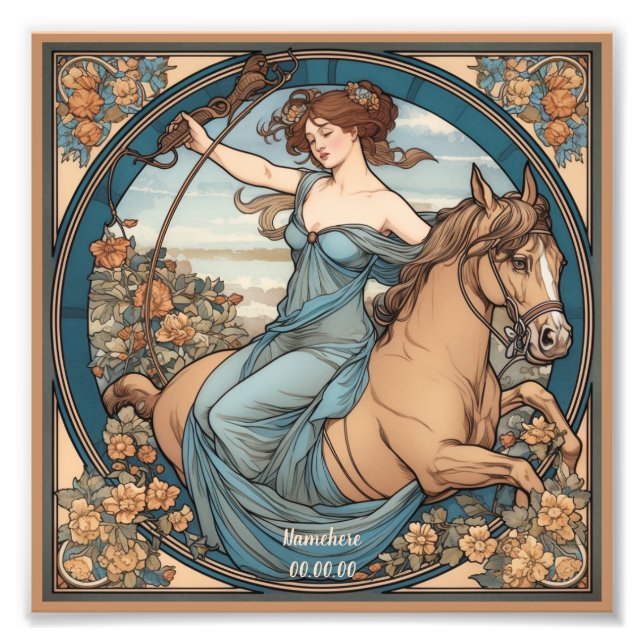Foto Crie sua própria arte Nouveau Sagittarius (Frente)