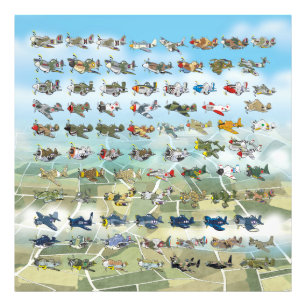 Foto crie sua própria caricatura do avião