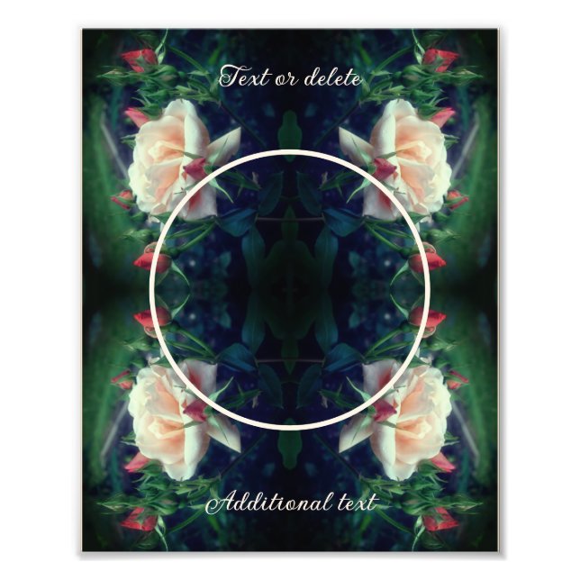 Foto Crie Sua Própria Rosa De Pêssego E Broto 8x10 (Frente)