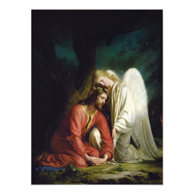 Foto Cristo de Gethsemane por Carl Bloch (Frente)