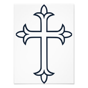 Foto Cruz Cristã Clássica Arte Minimalista Fina