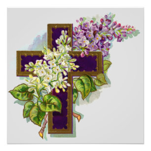 Foto Cruz Roxa E Flores
