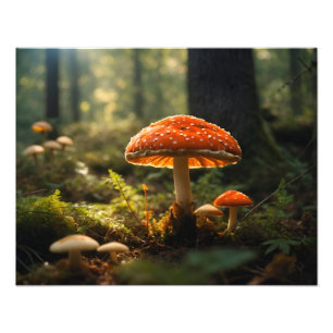 Foto Cultivo de cogumelos na floresta