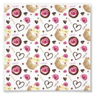 Foto Cupcakes de aquarela