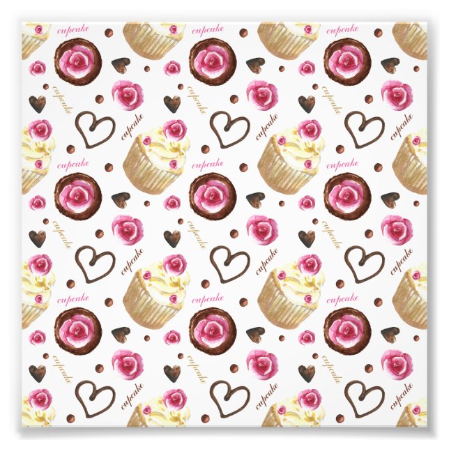 Foto Cupcakes de aquarela (Frente)