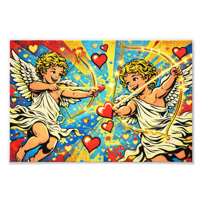 Foto Cupidos do Amor da Pop Art (Frente)