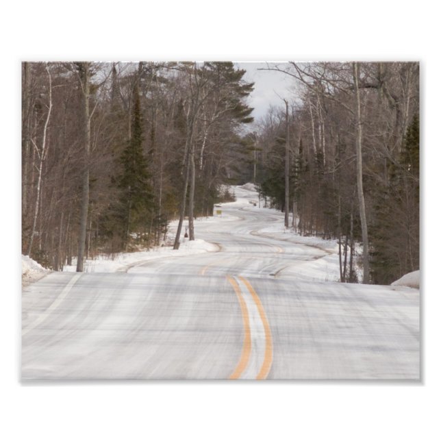 Foto Curvy Road Winding Through Door County (Frente)