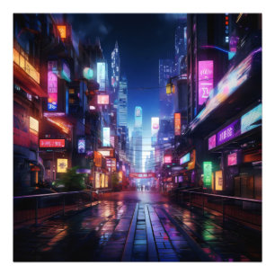 Foto Cyberpunk City Night