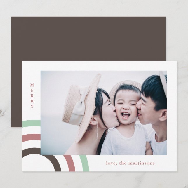 Foto da Casa de Natal Moderna (Frente/Verso)