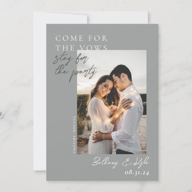 Foto da Cinza Testemunha para Salvar o Convite de  (Frente)