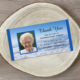 Foto da Compaixão das Nuvens Obrigado Cartão com f